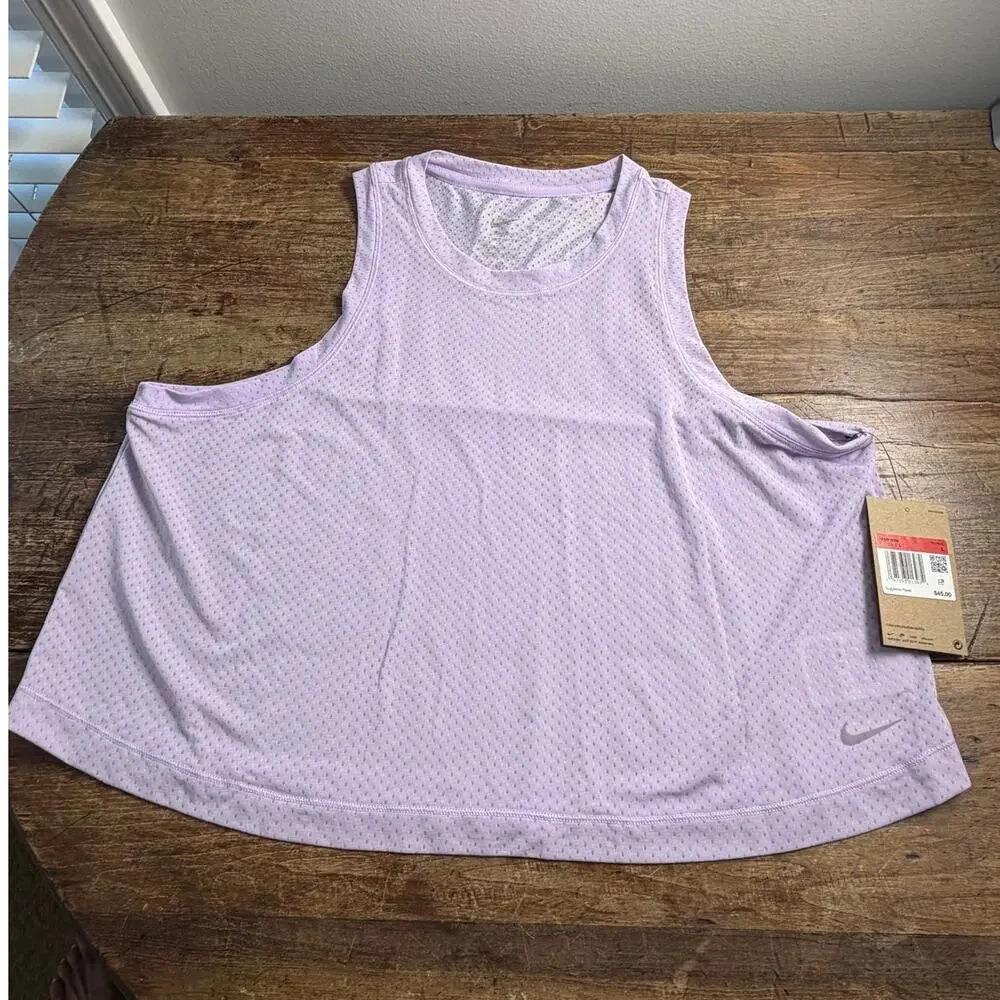 Nike Lavendar Mesh Top New with tags size large